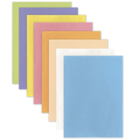 Fetr A4, 8 sheets, 8 colors, Brauberg "pastel colors"-2