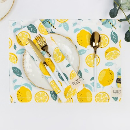 Set of napkins Ethel Lemonada 30x40 cm - 2 pcs, 80% HL, 20% PE, satin 110 g/m2