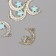 Decor for creativity metal, rhinestones "Month with a star" Gold 2.3x1.4x0.5 cm