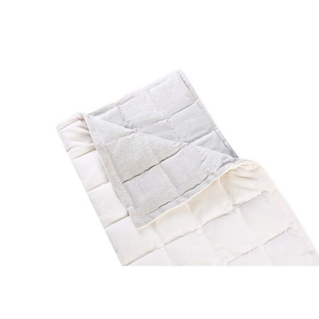 The blanket is weighed down, size 90 × 120 cm, buckwheat, luson/fleece-3
