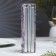 A set of antique candles, 1.9x 20 cm, 6 pieces, silver metallic