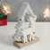Souvenir ceramics, tree "deer at the Christmas tree" silver 17.7x5.2x12 cm