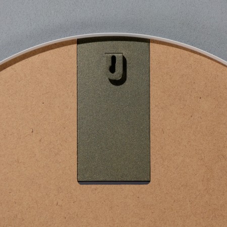 Wall mirror in a round case made of metal, d = 50, white-3