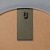 Wall mirror in a round case made of metal, d = 50, white