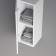 Cabinet of hinged spectrum 30, 30 x 30 x 80 cm, facade MDF