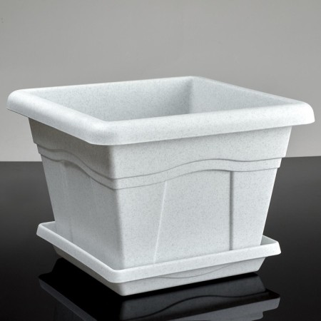 Pot with the Podon "Quadro", 12.2 l, the color is marble-8