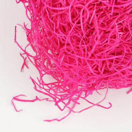 Filling of decor "hay", 100 g, pink color