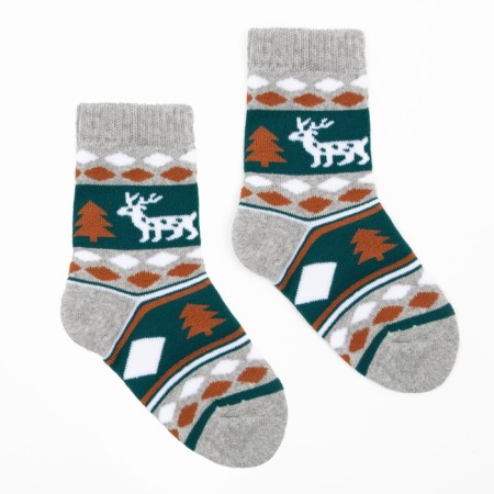 Noski children's terry, gray color, size 20-22