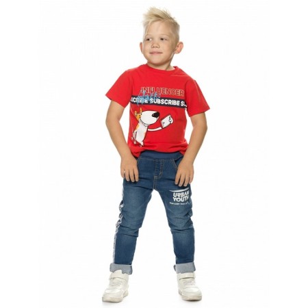 Pants for boys, height 104 cm, blue color