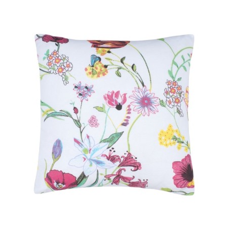 Decorative pillow for lightning flies, size 40x40 cm, white color-1