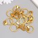 Basket for the armor ring Metal with flat fastening gold 3x6 cm
