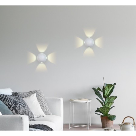 LED LED wall -mounted Ambrella Light, Wall, FW134, LED, 12 W, 840LUM, 3000K, white color, sand-1