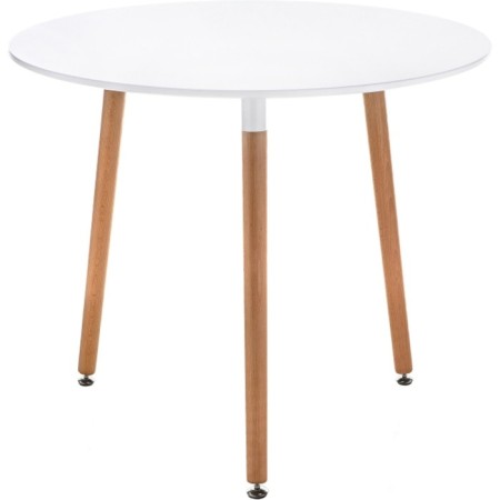 Wooden table Lorini Buka array, natural 80x80x73 cm