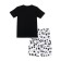 Family look for a boy: T -shirt, shorts, height 158 ​​cm