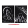 A set of engravings "Wolf and Pilot" with a metallic effect "Gold", 2 pcs., A5