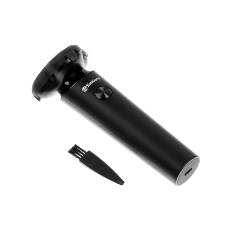 Electric blower Sakura SA-5430BK, 5 watts, rotor, 3 heads, dry shave, battery, black-5