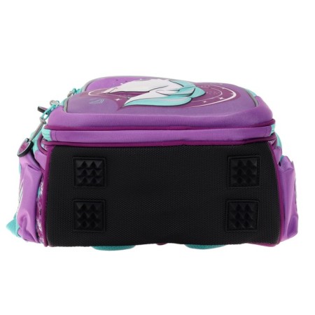Frame backpack 35 x 28 x 15 cm, Across, filling: bag, pencil case, keychain, purple-5