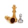 Magnetic chess 39 x 39 cm, King H-8 cm, Pig H-4.3 cm