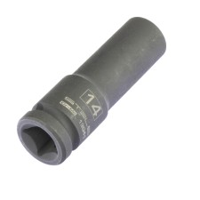 Головка ударная Stels 13941, 14 мм, 1/2", CrMo, шестигранная, удлиненная