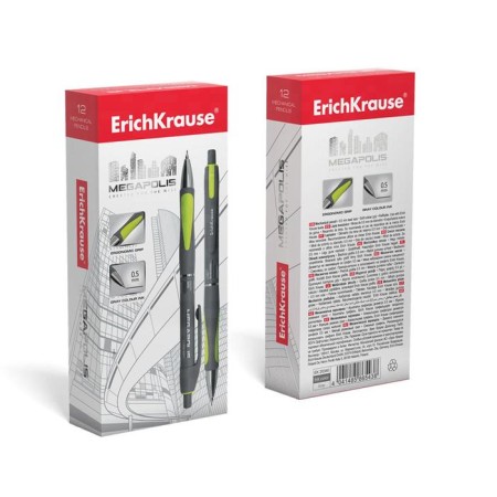 Mechanical pencil Erichkrause "Megapolis Concept", NV, Grifel D = 0.5 mm, rubber emphasis, in the box-6