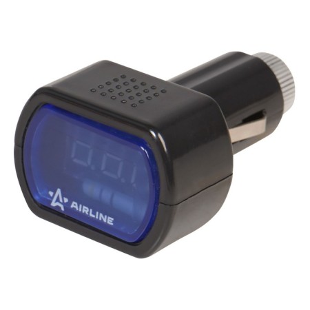 Voltmeter, in a cigarette lighter, 12-24 in-2