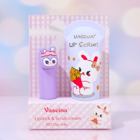 Grape set: lip scrub and lip petroleum jelly-1