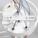 Miley chandelier 5x60W E27 white, gold 45x53x46cm