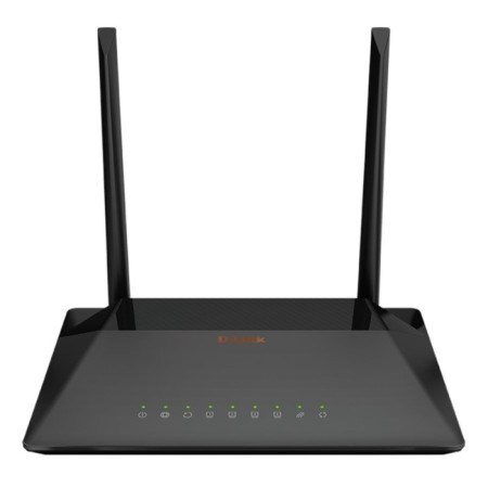 Wi-Fi router D-Link DSL-224/R1a, 300 Mbps, 4 ports 100 Mbps, black