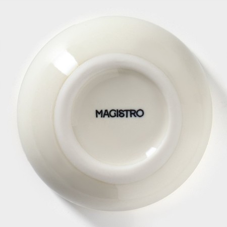 Porcelain saucer Magistro Ocean, 90 ml, blue color-3