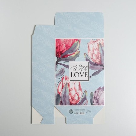 Gift folding box, packaging, "flowers", 22 x 30 x 10 cm-2