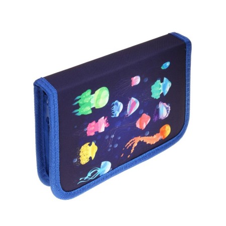 School "Underwater World", 13 x 19.5 cm, on lightning, 1 section, with filling, fabric-2