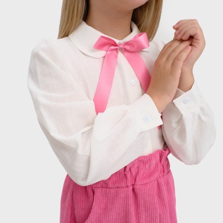 Children's shirt KAFTAN, size 32 (110-116 cm), white color-4