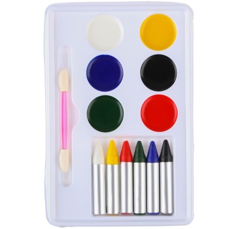 Makeup for the face and body, pencils 6 colors, sparkles, applicator, tattoo "team", puppy patrol-2
