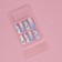 Inniches “Ink”, 12 pcs, with adhesive plates, ballerina shape, white/purple color