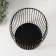 Summary metal per 1 candle up to 13 cm "Cage" black 16.5x16.5x22 cm