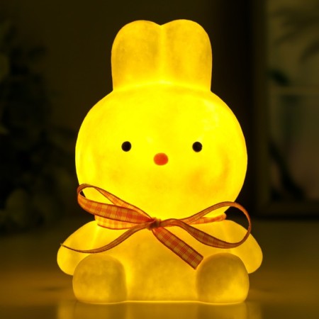 Night "Bunny" LED 1W from 3XAG10 batteries is white-pink 7.4x9.2x12.5 cm Risalux-2