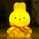Night "Bunny" LED 1W from 3XAG10 batteries is white-pink 7.4x9.2x12.5 cm Risalux