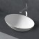 ABBER STEIN AS2609 sink, invoice, 500x350x150 mm, artificial stone, white