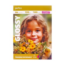 Photo paper A4 d/jet print 100l, 190g/m2, one -sided, glossy Perfeo