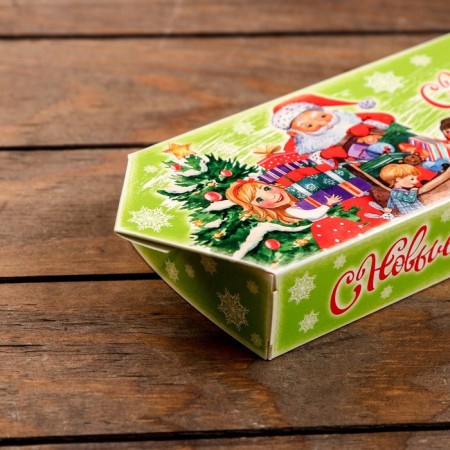 Gift box "Santa Claus and Children", 10 x 20 x 4.3 cm-4