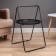 Coffee table "Barn" YS-8568, black 44x42x68 cm