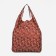 Household bag on the button, brown color
