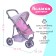 Stroller for dolls, three -wheeled, metal frame