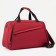 Road bag on lightning, 2 external pockets, a suitcase holder, a long belt, burgundy color