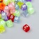A set of colored beads with English letters "Astra" 6 mm, 150 pcs/pack
