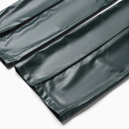 Women's pants (eco-leather) minku: Eco leather green color, rr 48-9