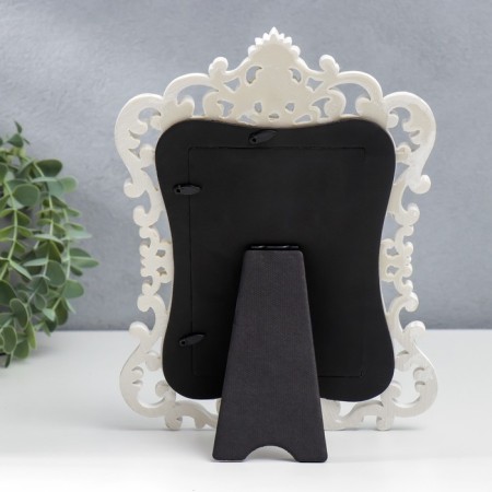 Polystone photo frame 10x15 cm "Roses and medallion" 26.5x20 cm-3