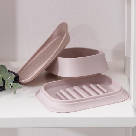 Plastic soap dish "RIF", 13 × 11.5 × 4.7 cm, color mix-4