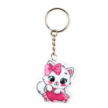 Keychain for keys with a flashlight "Kisa", 4.2 x 9.8 cm