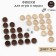 Set of chips for backsecks, 30 pcs, 2 cubes, d-2 cm, tree